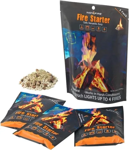 Vista 7 de (3 paquetes) Insta-Fire Fire Starter perfecto para campamento, emergencias, senderismo, pesca, canotaje, hogueras, parrillas, supervivencia