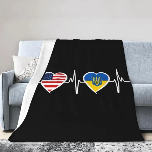 Vista 16 de Manta de franela cálida y ultrasuave con la bandera de Estados Unidos y Maryland, manta negra para todas las estaciones, decoración del hogar