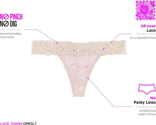 Vista 3 de Maidenform Tanga de encaje Dream para mujer