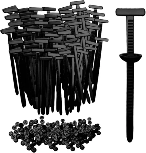 Vista 8 de Hebilla universal de nailon para ataduras de cables, hebilla de sujeción de cables, clip estilo brida, clips de bridas automotrices
