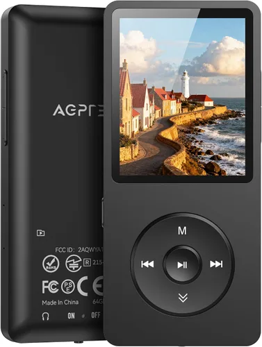 Vista 14 de Reproductor de música MP3 AGPtek – A02 Sonido sin pérdidas, soporta hasta 128 GB
