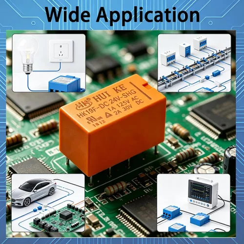 Vista 5 de Tnisesm /6 unids bobina DPDT PCB Relé de alimentación DC 3 V 8 pines Mini Relé de potencia PCB Relé HK19F-8P-3V