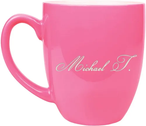 Vista 5 de Sofia's Findings Taza de café personalizada de cerámica Bistro de 16 onzas - Taza de café personalizada