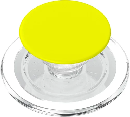 Vista 8 de PopSockets Agarre para teléfono con soporte expansible - PopSockets amarillo neón intercambiable PopGrip
