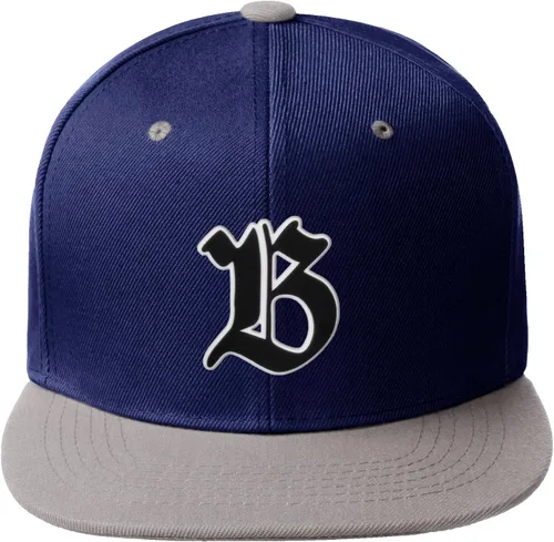Vista 698 de Daxton Gorra clásica con visera de billete plano con letras del alfabeto inglés antiguo de la A a la Z