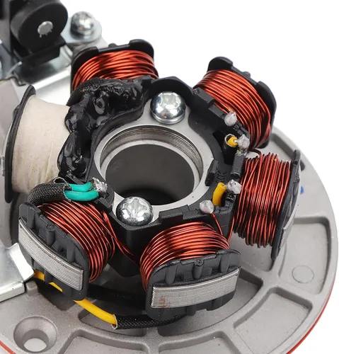 Vista 9 de Reemplazo de estator Magneto, placa de estator Magneto de repuesto de 5 bobinas, estator de encendido magnético, accesorio de motocicleta apto