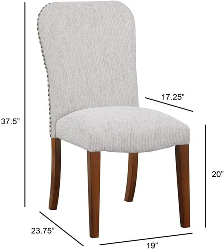 Vista 3 de Salina Performance - Silla de comedor (2 unidades), color beige