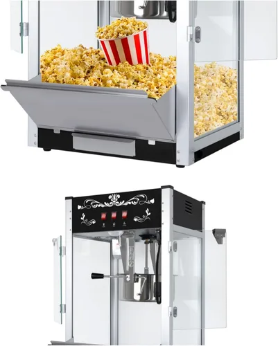 Vista 7 de Máquina de palomitas Trygoal, máquina de palomitas de 16 Oz para 80 tazas por tanda, máquina de palomitas estilo barra con 1 cuchara, 1 cuchara