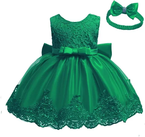 Vista 3 de Vestidos de encaje con tutú bordado para niñas pequeñas de 0 a 6 años