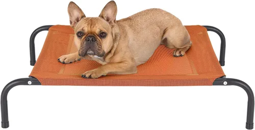 Vista 13 de FurHaven Cunas elevadas para mascotas – Hamaca de malla de nailon refrescante y transpirable para perros pequeños y gatos, fácil de montar, duradera