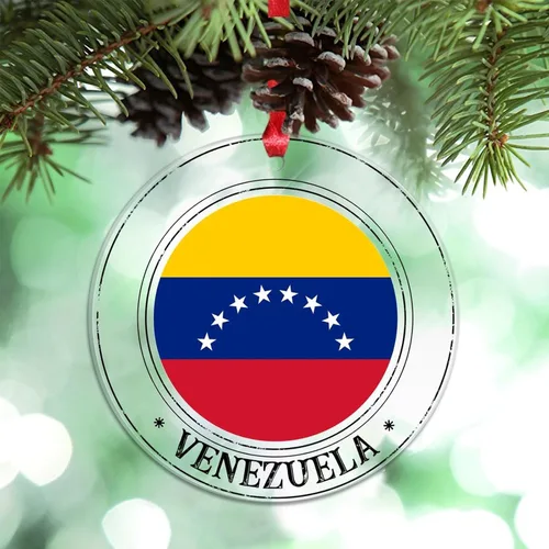 Vista 27 de Bandera nacional de Noruega, adornos de Navidad patrióticos 2023, decoraciones de Navidad para árbol, adornos acrílicos transparentes, colgante