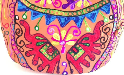Vista 5 de indian-handmade-bag-for-women shoulder-bag elephant-embroidery-bag