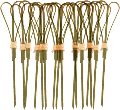 Vista 9 de 100 palillos de bambú para dientes de lujo, pinchos para aperitivos, palillos de dientes para aperitivos, palillos de dientes para aperitivos