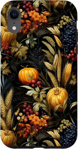 Vista 23 de iPhone 12 mini otoño hojas caídas calabaza especia cosecha feliz otoño caso