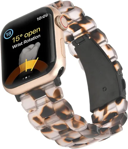 Vista 10 de Wongeto Correa de resina ligera, compatible con Apple Watch Band de 1.575 pulgadas, 1.496 pulgadas, 1.614 pulgadas, 1.654 pulgadas, 1.732 pulgadas