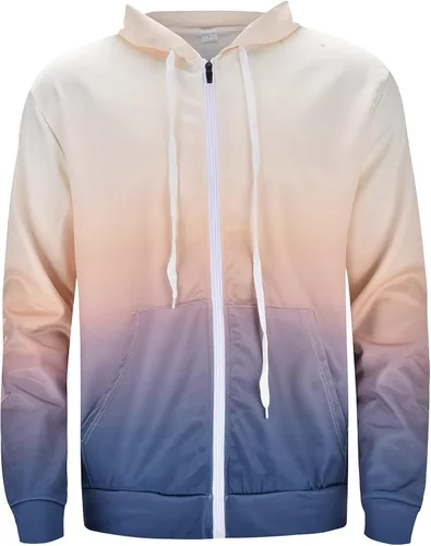 Vista 2 de EELHOE Hooded T Shirts for Men Long Sleeve Casual Cotton Jersey with Hood Stretch Breathable Athletic Pullover