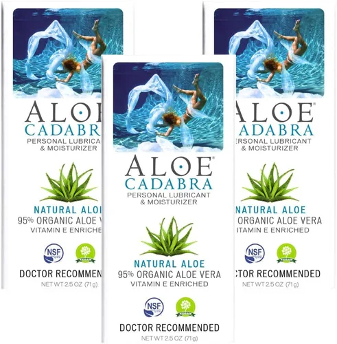 Vista 7 de Aloe Cadabra Lubricante personal a base de agua natural e hidratante vaginal, lubricante de aloe orgánico para hombres, mujeres y parejas,