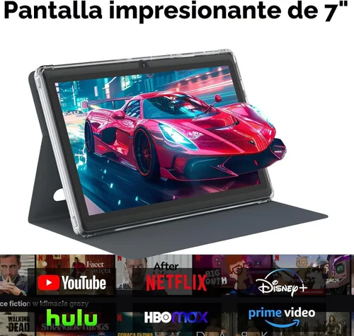 Vista 6 de PEICHENG Tablet Android 14.0 de 7", RAM 8GB(3+5Expand)+32GB ROM, Tabletas, Cámara Dual, Pantalla IPS de 1024 x 600, Expansión de 1TB, Tablet
