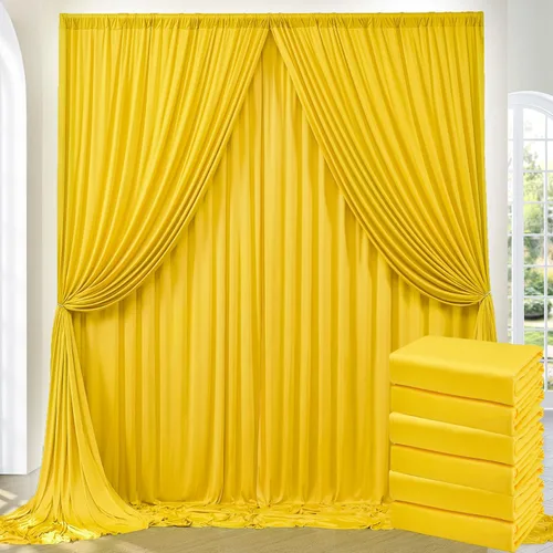 Vista 27 de Cortinas de fondo negras negras sin arrugas para fiestas, cortinas de tela gruesa para telón de fondo de fotos para cumpleaños, bodas, baby shower