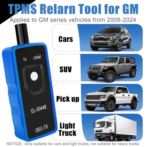 Vista 8 de EL-50448 TPMS Herramienta de reaprendizaje para GM, FIRSTOOL OEC-T5 TPMS herramienta de reinicio TPMS Sensor de neumáticos, herramienta