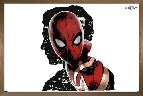 Vista 18 de Trends International Marvel Spider-Man: No Way Home - Póster de pared de espacio negativo, 14.725 x 22.375 pulgadas, versión enmarcada de madera