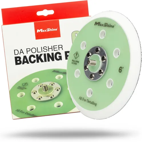 Vista 7 de Maxshine Placa de respaldo universal de doble acción de gancho y bucle de 5 pulgadas - Se adapta a pulidores DA con rosca de 5/16 pulgadas - Soporta