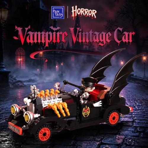 Vista 2 de PANTASY Vampire Hot Rod - Juego de construcción gótica de Halloween