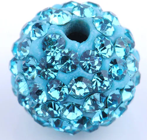 Vista 24 de Bolas de discoteca de 0.394 in de cuentas de arcilla de cristal checo Shamballa pavimenta calidad premium