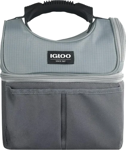 Vista 14 de Igloo Gripper - Bolsa enfriadora de lados suaves Enfriador de almuerzo aislado de doble compartimento