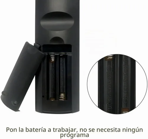 Vista 5 de LuckyStar - Control remoto universal con botón grande A-TV2, ajuste inicial para Lg, Vizio, Sharp, Zenith, Panasonic, Philips, RCA, pone la batería