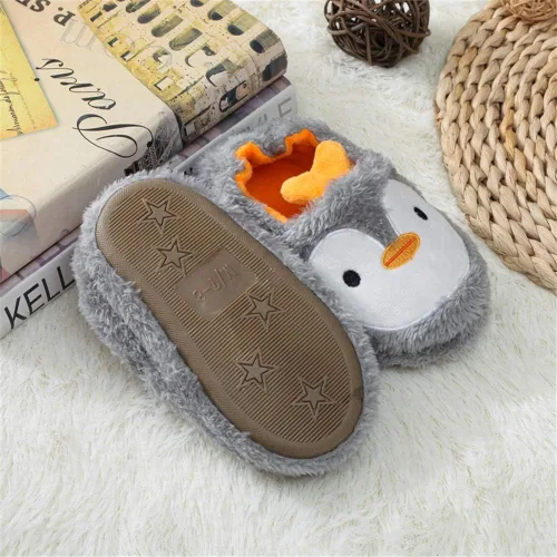 Vista 4 de Pantuflas lindas y cálidas de invierno para niñas