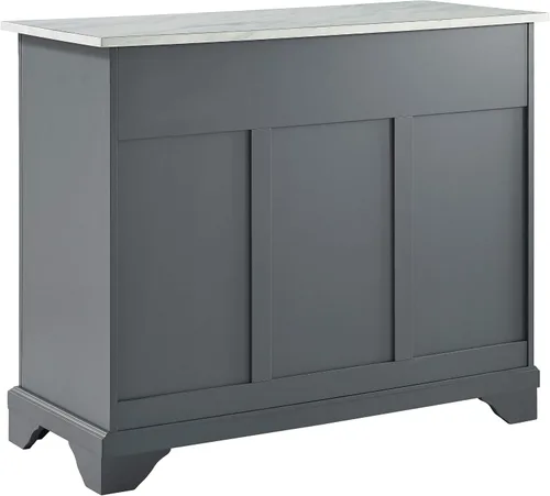 Vista 3 de Crosley Furniture Avery - Isla de cocina, estantes de almacenamiento