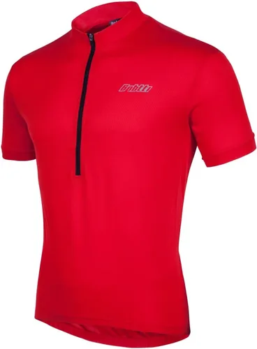 Vista 2 de Camiseta de ciclismo de manga corta para hombre, camiseta de ciclismo MTB con media cremallera frontal y 3 bolsillos posteriores