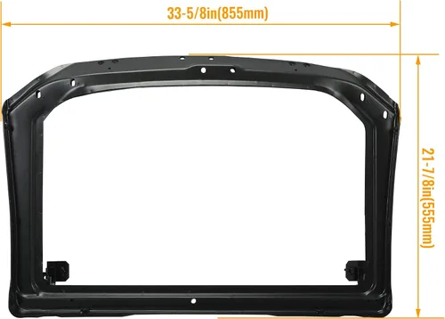 Vista 5 de HECASA Soporte de montaje de núcleo de radiador compatible con soporte Chevrolet Corvette C3 1973-principios de 1976