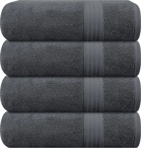 Vista 114 de GLAMBURG Juego de 2 Sábanas de Baño Extra Grandes de Algodón Premium de 700 GSM - 100% Algodón Peinado - 2 Sábanas de Baño 35x70 pulgadas - Calidad