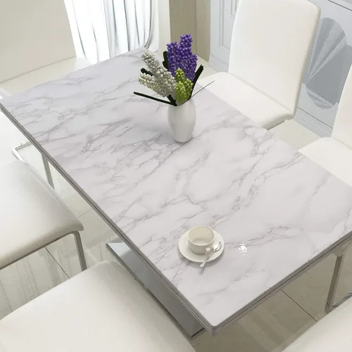 Vista 6 de Art3d - Adhesivo para azulejos de mármol, gris, 15.8" x 120" (Paquete de 1)