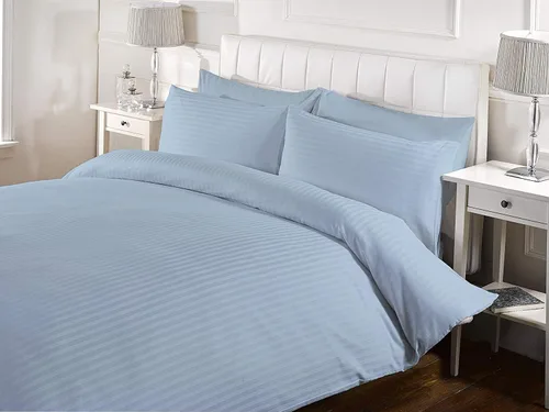 Vista 11 de RRlinen Funda de edredón de alta calidad a rayas con cierre de cremallera, 100% algodón, lujosa e hipoalergénica, de 800 hilos, ultra suave