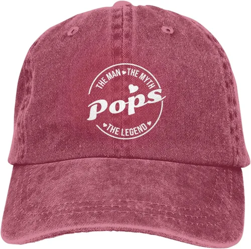 Vista 9 de Zuriohalk Pops The Man The Myth The Legend Hat Men Baseball Caps Graphic Hats