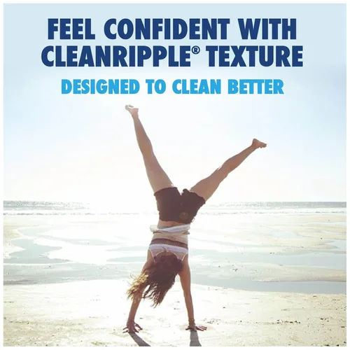 Vista 3 de Cottonelle CleanCare - Rollo de papel higiénico grande (paquete de 12 rollos), papel higiénico ultra suave con textura de ondulación limpia, seguro