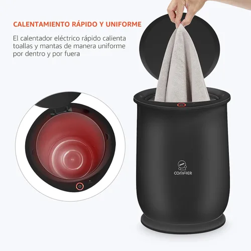 Vista 2 de Comfier - Calentadores de toallas calientes para baño, regalos para papá, para él, para ella, calentador de toallas grande, calienta toallas en 10