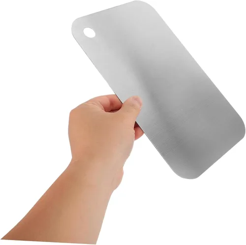 Vista 4 de Tabla de cortar de doble cara 3pcs acero inoxidable para cocina