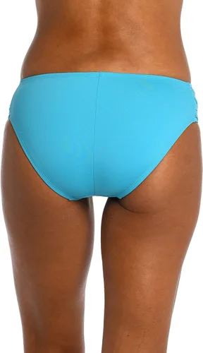 Vista 4 de La Blanca Island Diosa Side Fruncido Hipster azul
