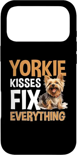Vista 22 de Funda para iPhone 13 Pro Max Yorkshire Terrier Dog Yorkie - Yorkie kisses arreglar todo