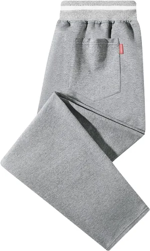 Vista 2 de FoxQ Pantalones deportivos para hombre con bolsillos, pantalones deportivos para correr, casuales, pantalones de yoga, ajuste holgado, pierna recta