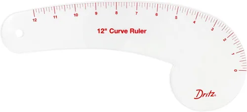 Vista 2 de Dritz Regla curva de 12" para patronaje, transparente