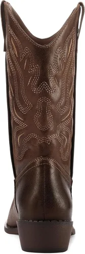 Vista 7 de mysoft Botas vaqueras para mujer, botas vaqueras de tacón grueso a media