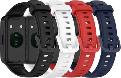 Vista 10 de E ECSEM Bandas compatibles con Huawei Band 10/9/8 Smartwatch de repuesto de silicona ajustable, correa de accesorio para Huawei Band 10/9/8 pulseras