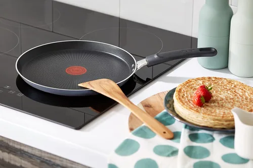 Vista 6 de Tefal C38510 XL Force C38510 - Sartén para crepas (9.8 in), revestimiento antiadherente, resistente, señal térmica, base de difusión, forma extra