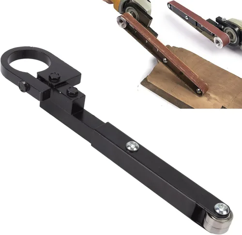 Vista 3 de Fdit Accesorio para lijadora de banda, lijadora de archivos de detalles, piezas de amoladora de correa, acero resistente, impacto de bajo ruido