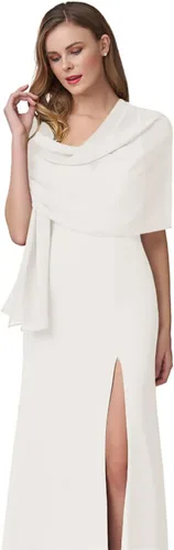 Vista 21 de Chales de gasa para mujer, bufandas para dama de honor, boda, noche, graduación, fiesta, ocasiones especiales, vestidos de 90 x 20 pulgadas